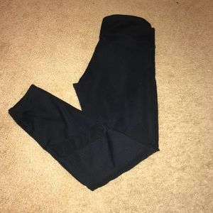 Black fabletics leggings with mesh